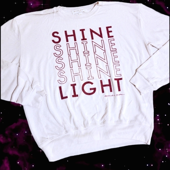 Spiritual Gangster Shine Light Savasana Pullover Sweater NWOT - Picture 4 of 4
